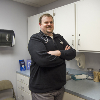 This is a picture of the doctor at West Frankfort Family Healthcare Clinic